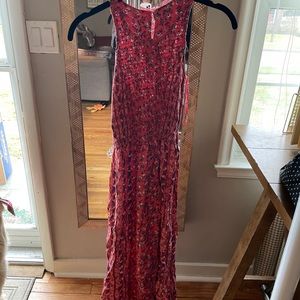 Red Floral Maxi Dress
